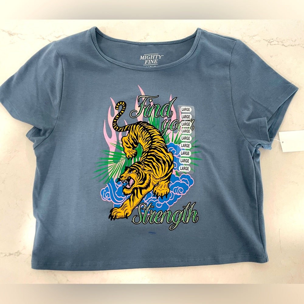 Mighty Fine “Find Your Strength” Crop Top